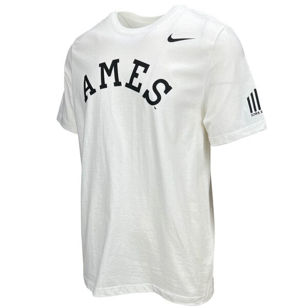 Nike® Ames 5-Bar White T-Shirt